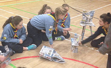 Meeting Activities by Guides, Brigins and Cygnets